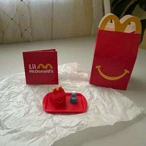 New Lil McDonald's Milk Jug & Happy Meal Toy